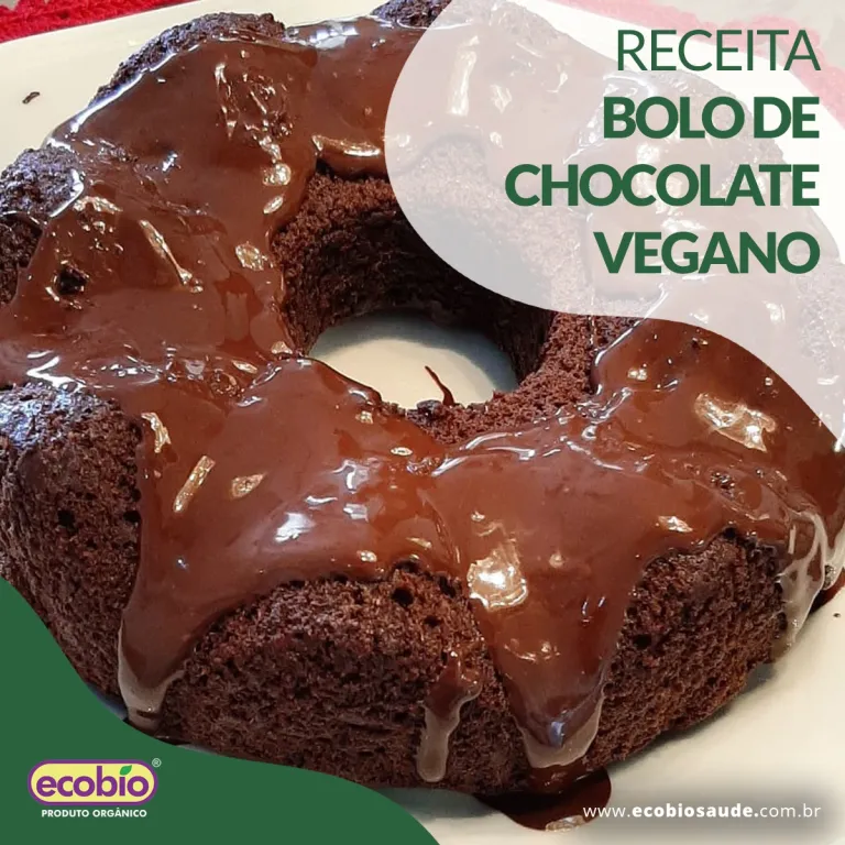 Bolo de chocolate Vegano